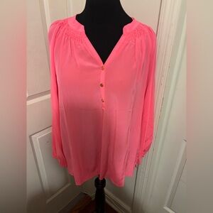 Lilly Pulitzer Elsa Top - Hot Coral - XL, NWT